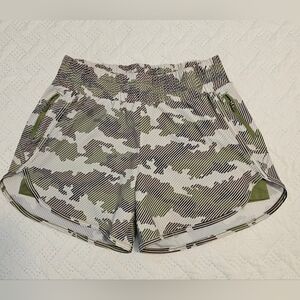 Avia Women's Running Shorts Green Camo w/ Built In Pants Size XS